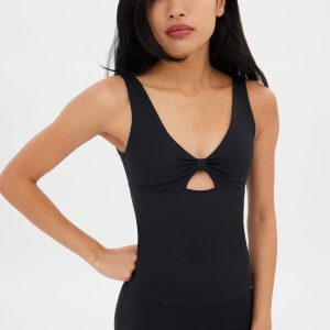 Black Meredith Bow Tank