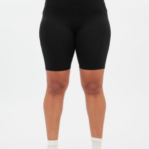 Black High-Rise Pocket Bike Short