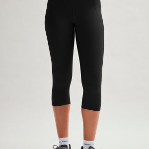 Black Compressive High-Rise Capri